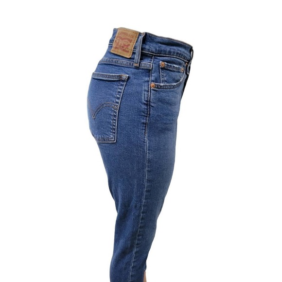 Levi's Wedgie Skinny Medium Wash Blue Jeans Size 32 - Picture 6 of 15